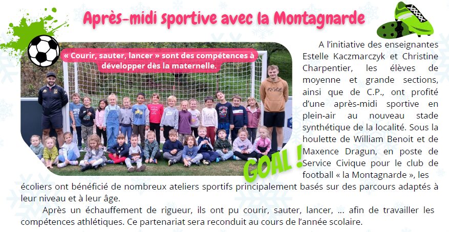 Après-midi sportive avec la Montagnarde