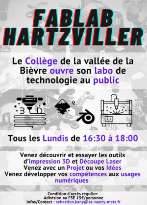 Le collège d’Hartzviller ouvre son labo !