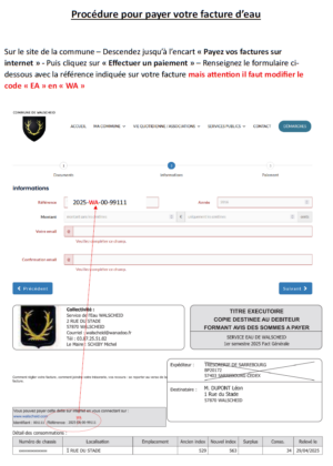 Paiement de vos factures en ligne